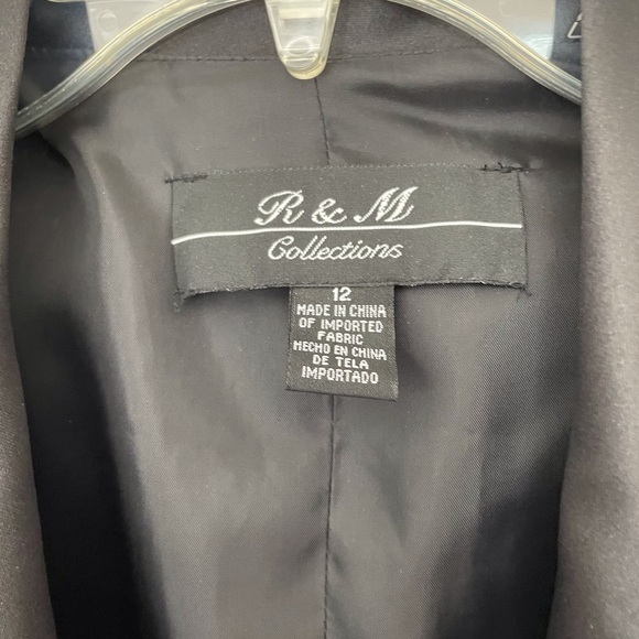 R&M Collections Black Dressy Blouse - Picture 2 of 5